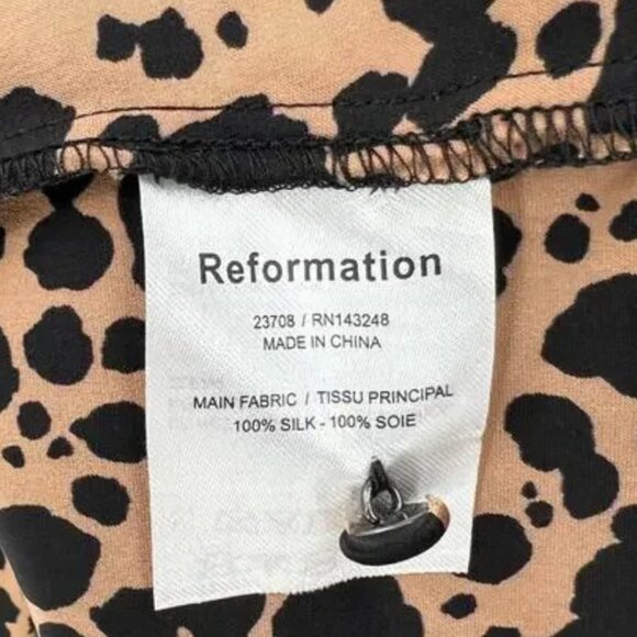EUC Reformation Samuel 100% Silk Mini Dress - Picture 5 of 6